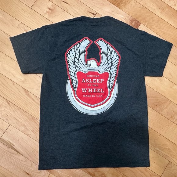NWOT Asleep At The Wheel T Shirt Size M Gray/Orange #317 - Picture 10 of 11